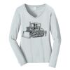 Ladies Long Sleeve Fan Favorite V Neck Tee Thumbnail