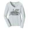 Ladies Long Sleeve Fan Favorite V Neck Tee Thumbnail