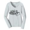 Ladies Long Sleeve Fan Favorite V Neck Tee Thumbnail