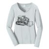 Ladies Long Sleeve Fan Favorite V Neck Tee Thumbnail