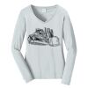 Ladies Long Sleeve Fan Favorite V Neck Tee Thumbnail