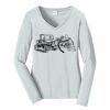 Ladies Long Sleeve Fan Favorite V Neck Tee Thumbnail