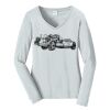 Ladies Long Sleeve Fan Favorite V Neck Tee Thumbnail