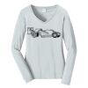 Ladies Long Sleeve Fan Favorite V Neck Tee Thumbnail