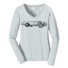 Ladies Long Sleeve Fan Favorite V Neck Tee Thumbnail