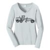 Ladies Long Sleeve Fan Favorite V Neck Tee Thumbnail