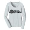 Ladies Long Sleeve Fan Favorite V Neck Tee Thumbnail