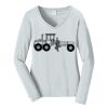 Ladies Long Sleeve Fan Favorite V Neck Tee Thumbnail