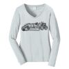 Ladies Long Sleeve Fan Favorite V Neck Tee Thumbnail