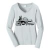 Ladies Long Sleeve Fan Favorite V Neck Tee Thumbnail