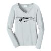 Ladies Long Sleeve Fan Favorite V Neck Tee Thumbnail