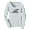 Ladies Long Sleeve Fan Favorite V Neck Tee Thumbnail