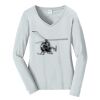 Ladies Long Sleeve Fan Favorite V Neck Tee Thumbnail