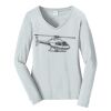 Ladies Long Sleeve Fan Favorite V Neck Tee Thumbnail