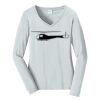 Ladies Long Sleeve Fan Favorite V Neck Tee Thumbnail