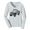 Ladies Long Sleeve Fan Favorite V Neck Tee Thumbnail