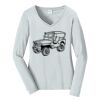 Ladies Long Sleeve Fan Favorite V Neck Tee Thumbnail