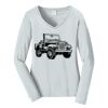 Ladies Long Sleeve Fan Favorite V Neck Tee Thumbnail