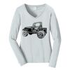 Ladies Long Sleeve Fan Favorite V Neck Tee Thumbnail