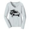 Ladies Long Sleeve Fan Favorite V Neck Tee Thumbnail