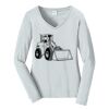 Ladies Long Sleeve Fan Favorite V Neck Tee Thumbnail