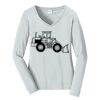 Ladies Long Sleeve Fan Favorite V Neck Tee Thumbnail