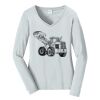 Ladies Long Sleeve Fan Favorite V Neck Tee Thumbnail