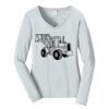 Ladies Long Sleeve Fan Favorite V Neck Tee Thumbnail