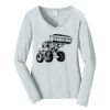 Ladies Long Sleeve Fan Favorite V Neck Tee Thumbnail