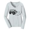 Ladies Long Sleeve Fan Favorite V Neck Tee Thumbnail