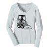 Ladies Long Sleeve Fan Favorite V Neck Tee Thumbnail