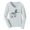 Ladies Long Sleeve Fan Favorite V Neck Tee Thumbnail