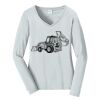 Ladies Long Sleeve Fan Favorite V Neck Tee Thumbnail