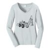 Ladies Long Sleeve Fan Favorite V Neck Tee Thumbnail