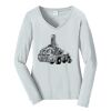 Ladies Long Sleeve Fan Favorite V Neck Tee Thumbnail