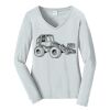 Ladies Long Sleeve Fan Favorite V Neck Tee Thumbnail