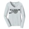 Ladies Long Sleeve Fan Favorite V Neck Tee Thumbnail