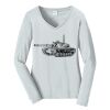 Ladies Long Sleeve Fan Favorite V Neck Tee Thumbnail