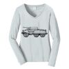 Ladies Long Sleeve Fan Favorite V Neck Tee Thumbnail