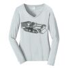 Ladies Long Sleeve Fan Favorite V Neck Tee Thumbnail