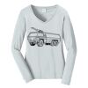 Ladies Long Sleeve Fan Favorite V Neck Tee Thumbnail