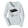 Ladies Long Sleeve Fan Favorite V Neck Tee Thumbnail