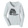 Ladies Long Sleeve Fan Favorite V Neck Tee Thumbnail