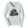 Ladies Long Sleeve Fan Favorite V Neck Tee Thumbnail