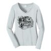 Ladies Long Sleeve Fan Favorite V Neck Tee Thumbnail