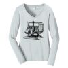 Ladies Long Sleeve Fan Favorite V Neck Tee Thumbnail