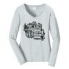 Ladies Long Sleeve Fan Favorite V Neck Tee Thumbnail