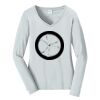 Ladies Long Sleeve Fan Favorite V Neck Tee Thumbnail