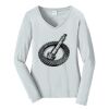 Ladies Long Sleeve Fan Favorite V Neck Tee Thumbnail