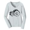 Ladies Long Sleeve Fan Favorite V Neck Tee Thumbnail